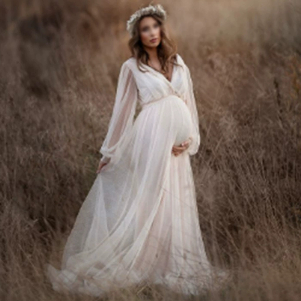 ZARA Plus Size Maternity Fall Fashion Flowy Maxi Dress